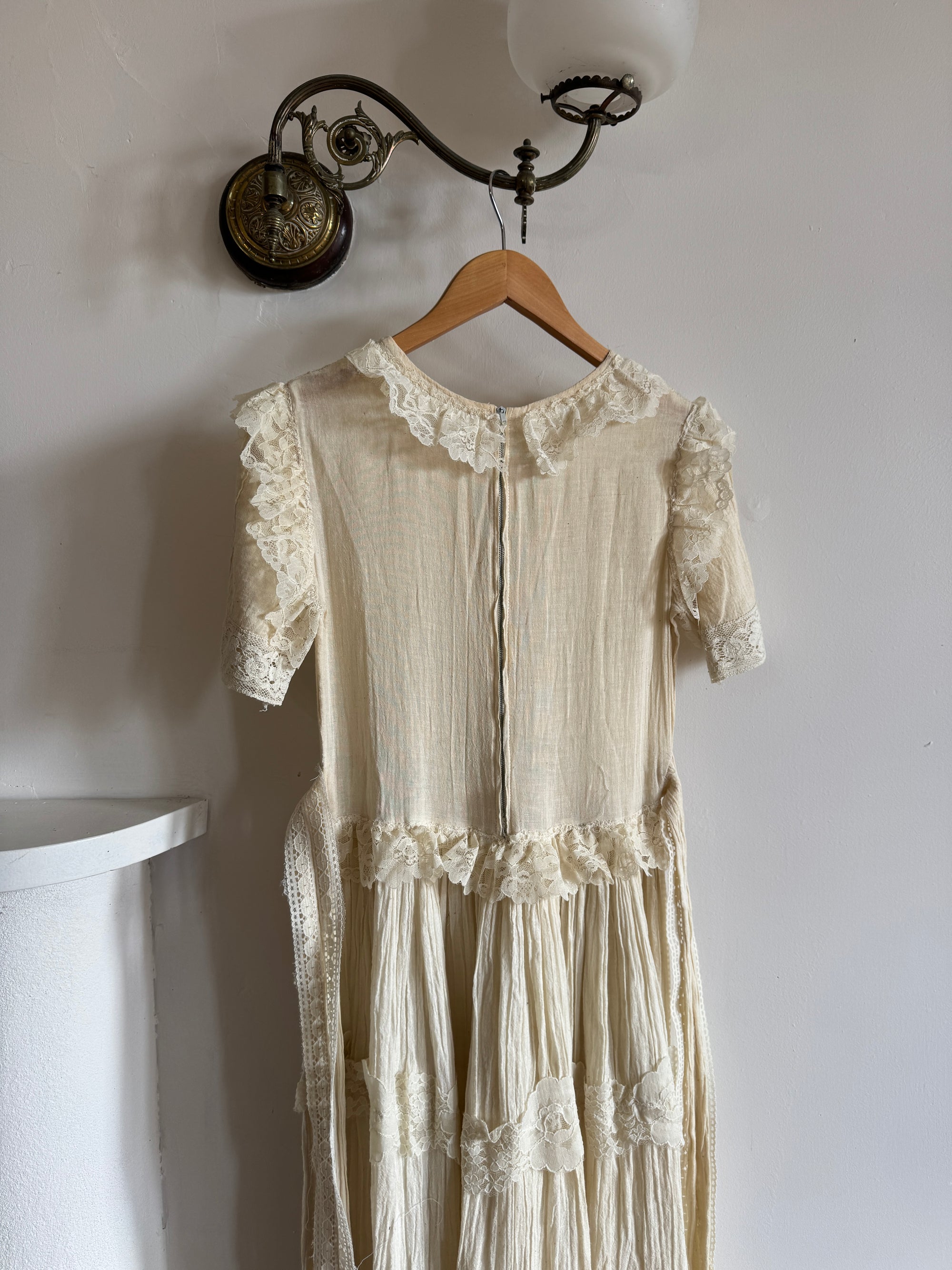 Vintage 70s Cheesecloth Prairie Sundress