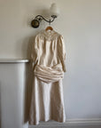 Vintage 60s Pure Silk Poet Wedding Dress