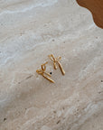 Remy Midi Bow Stud Earrings