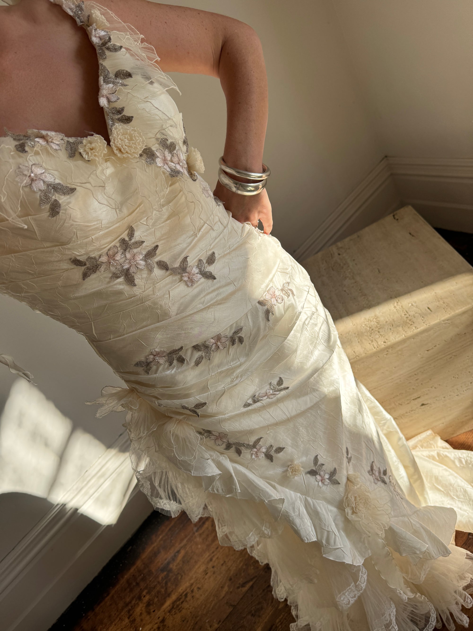 Vintage 90s Fairy Garden Wedding Gown Ivy