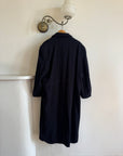 Vintage Australian Made Wool and Cashmere Oversized Coat Noir