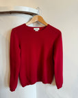 Vintage 90s Neiman Marcus Cashmere Knit Lipstick Red