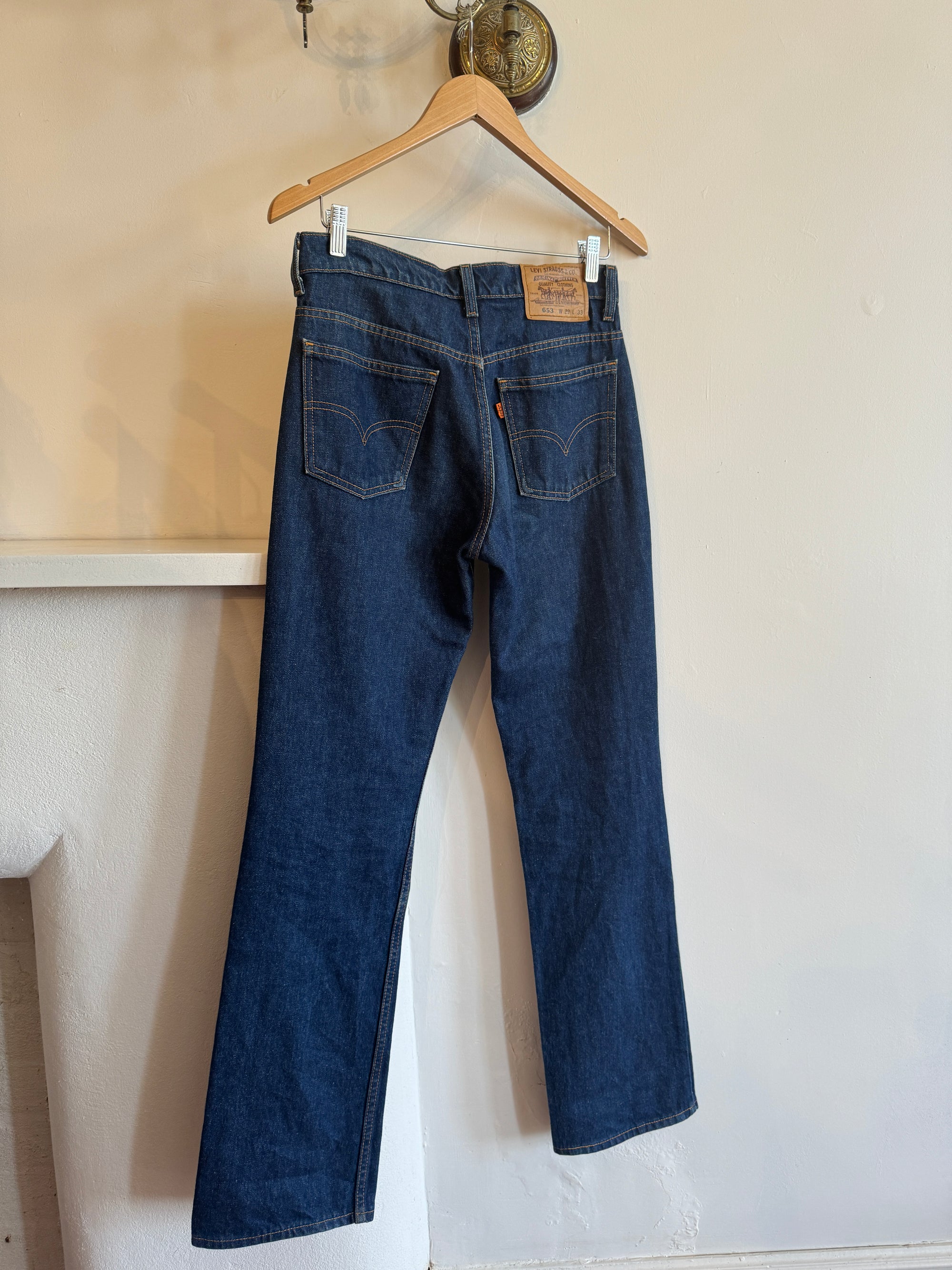 Vintage Levis 653 Rich Blue Mid Rise Straight Leg