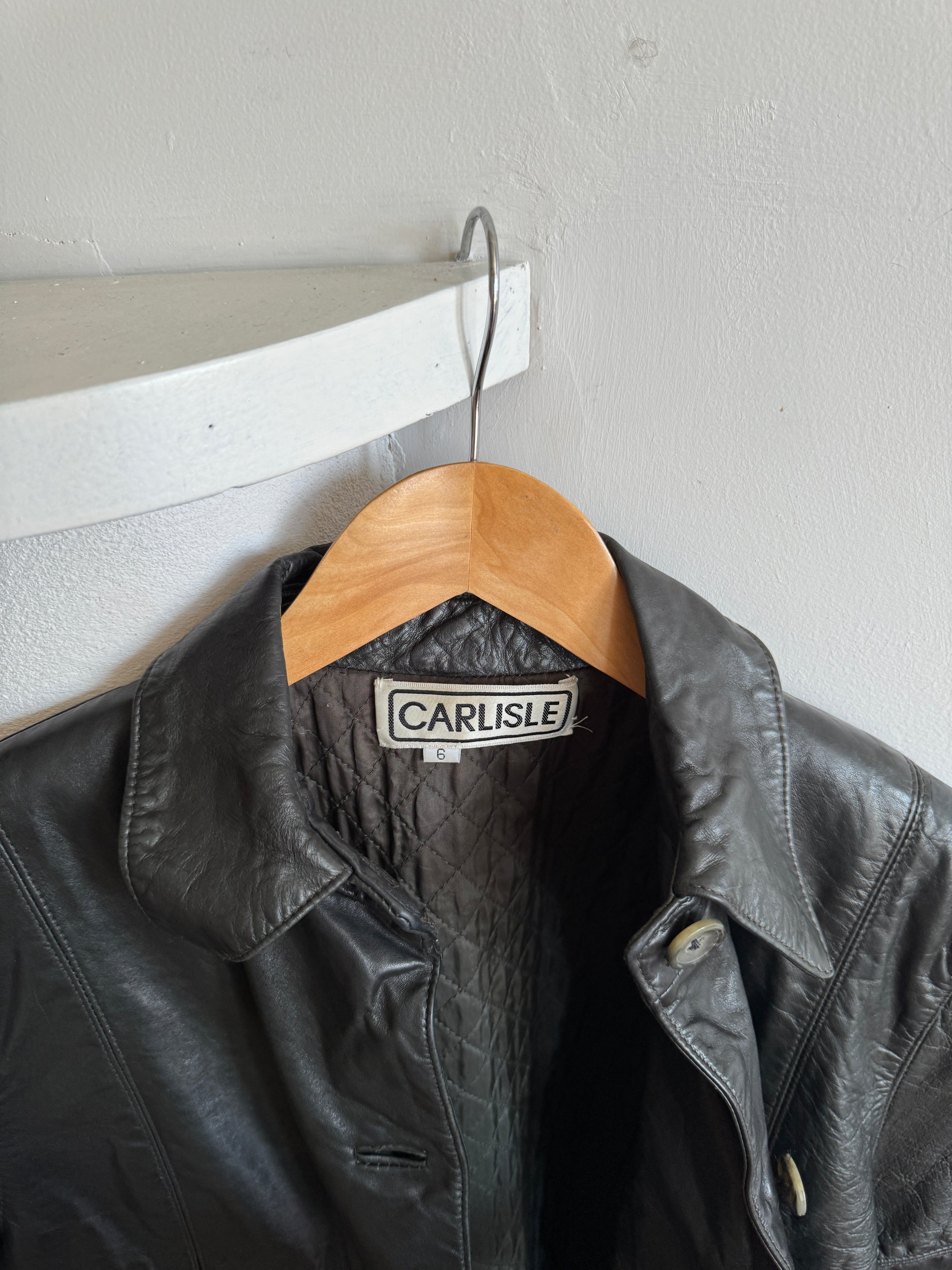 Vintage 90s Leather Coat