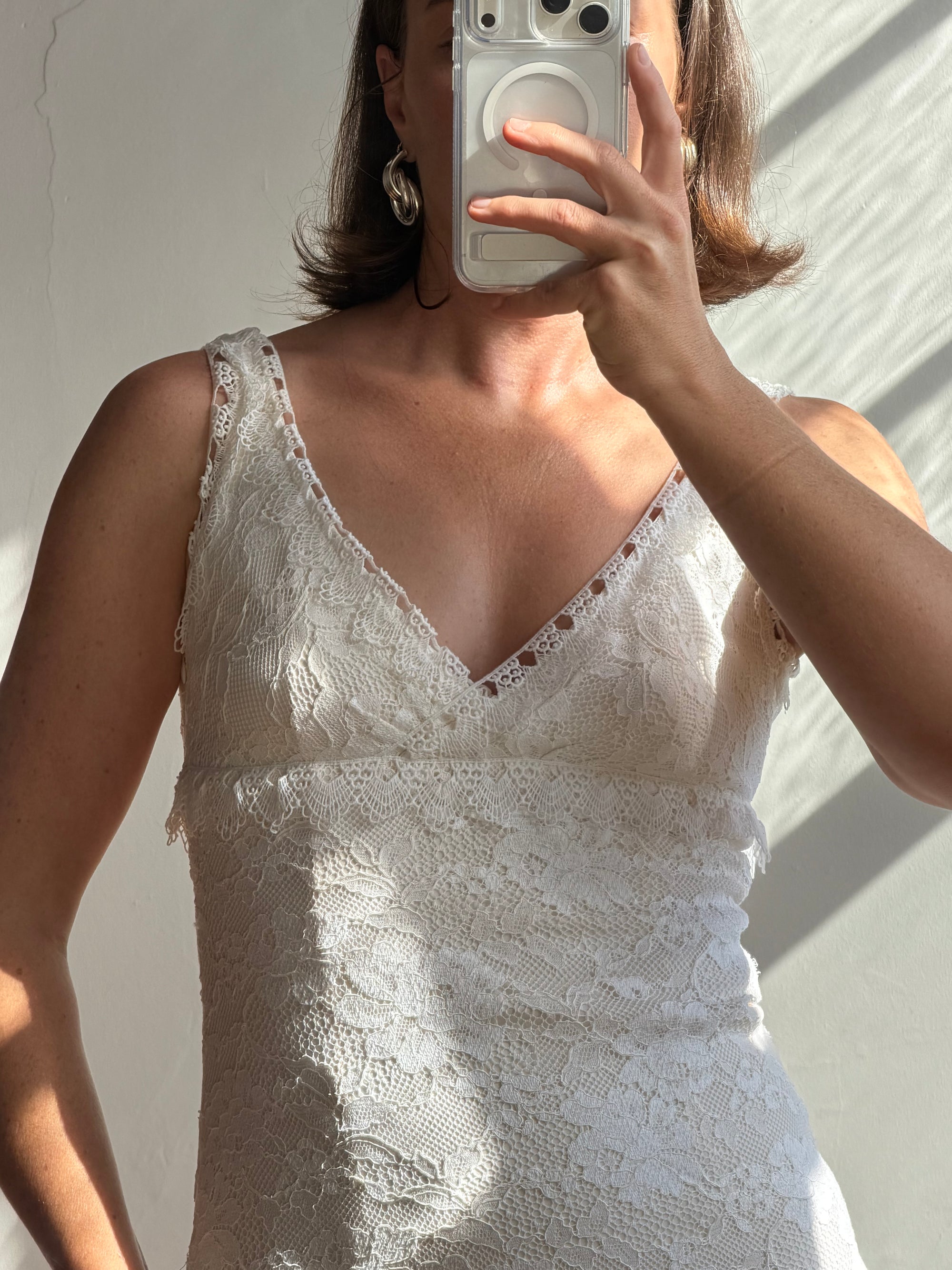 Vintage Y2K Collette Dinnigan Lace Wedding Dress