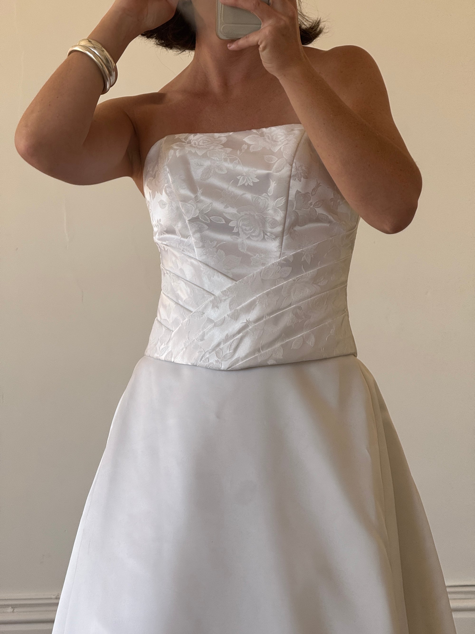 Vintage 90s Princess Satin Jacquard Two Piece Set