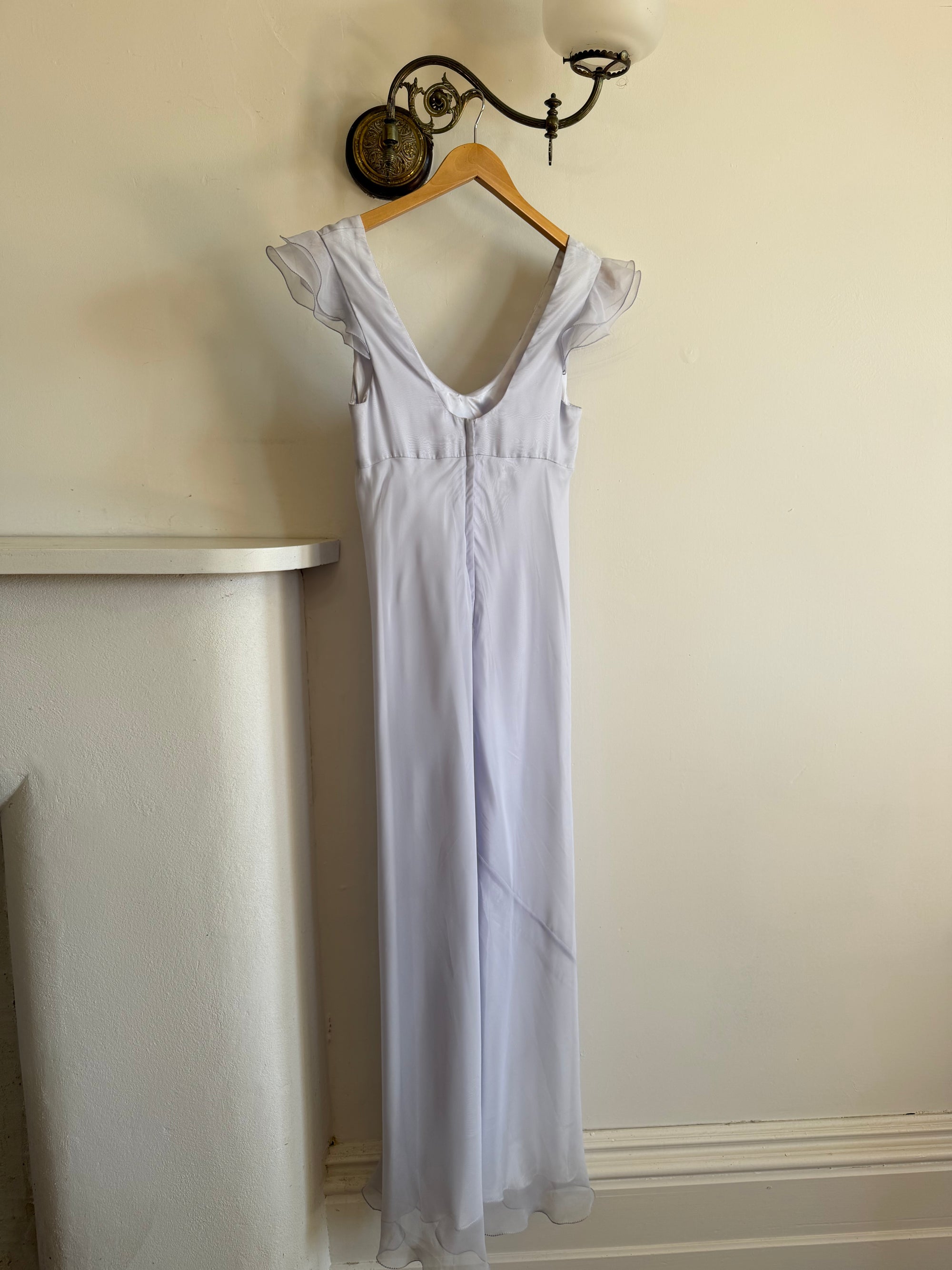 Vintage Y2K Lavender Bias Cut Dress
