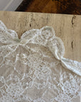 CMTB x Luce Di Luna Repurposed Vintage 60s Lace and Crochet Scalloped Veil