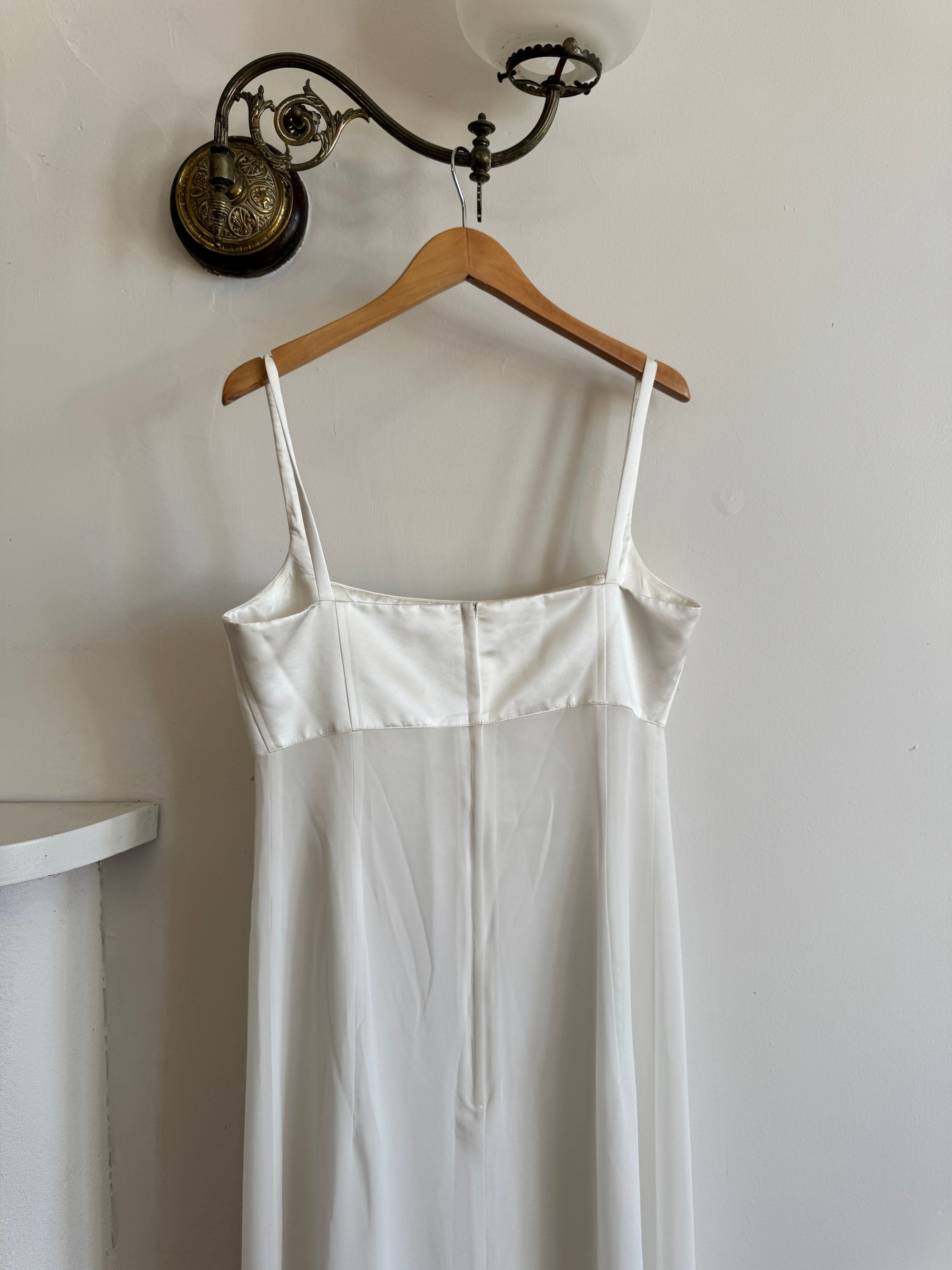 Vintage 90s Quilted Australian Made Slip Wedding Dress
