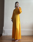 Vintage 70s Marigold Swing Maxi Dress