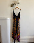 Vintage Y2K Lisa Ho Silk Scarf Dress Sunset