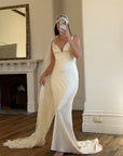 Vintage Y2K Pure Silk Bias Wedding Dress