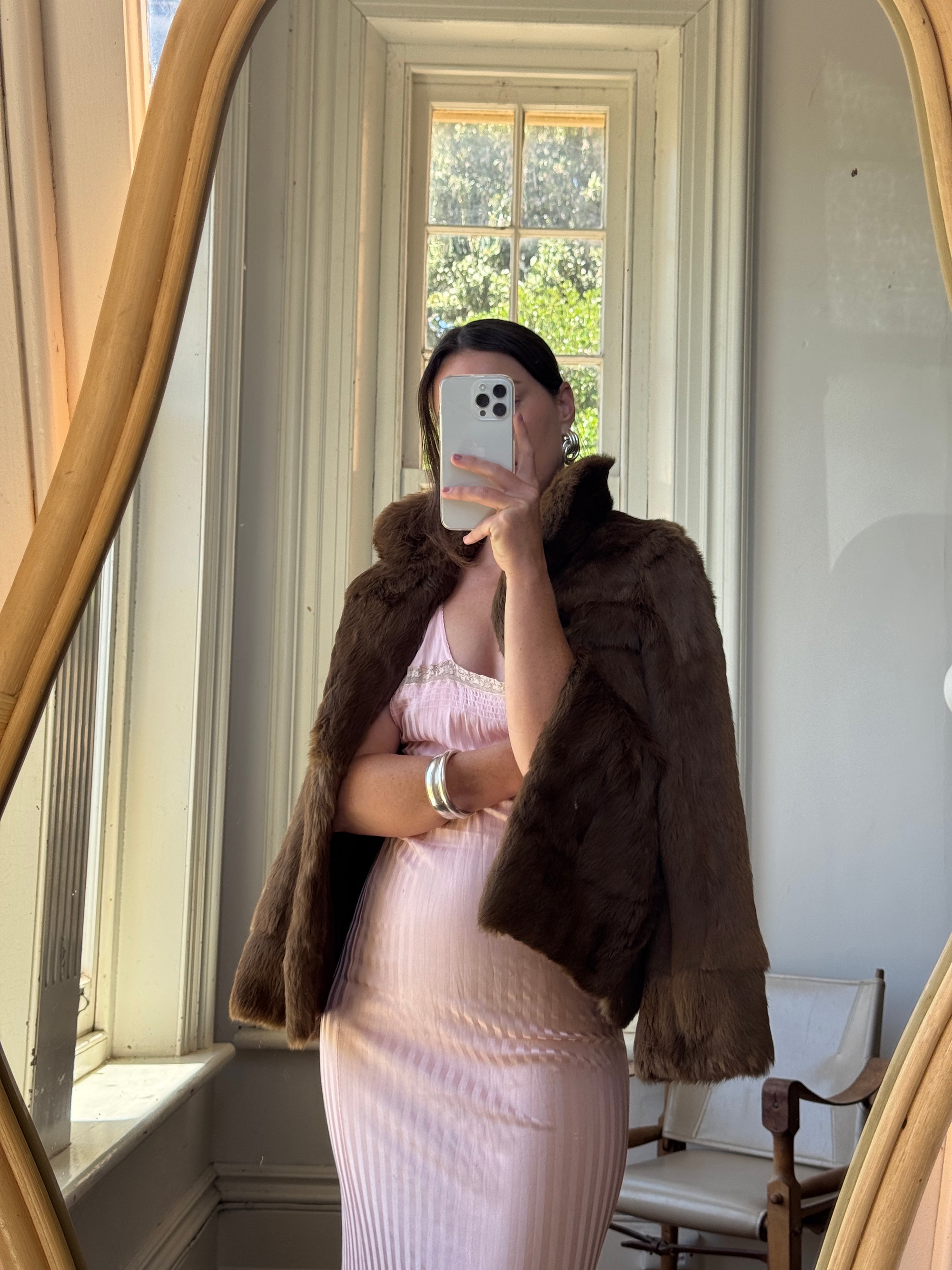 Vintage 70s Nougat Fur Jacket