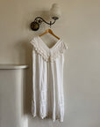 Vintage 70s Cotton Crochet Sundress
