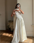 Vintage 40s Liquid Satin Slip Wedding Dress