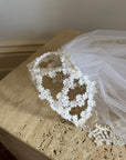 Vintage Juliette Floral Cap Long Veil