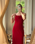 Vintage 90s Scarlett Cowl Neck Slip Dress