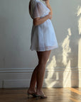 Vintage 60s Babydoll Micro Mod Bridal Mini