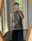 Vintage 60s Rare Embellished Tunic and Fluted Pant Set