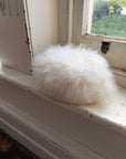 Vintage 1960s Ostrich feather Pillbox Bridal Hat