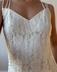 Vintage 90s Australian Made Lace Bridal Slip and Bolero