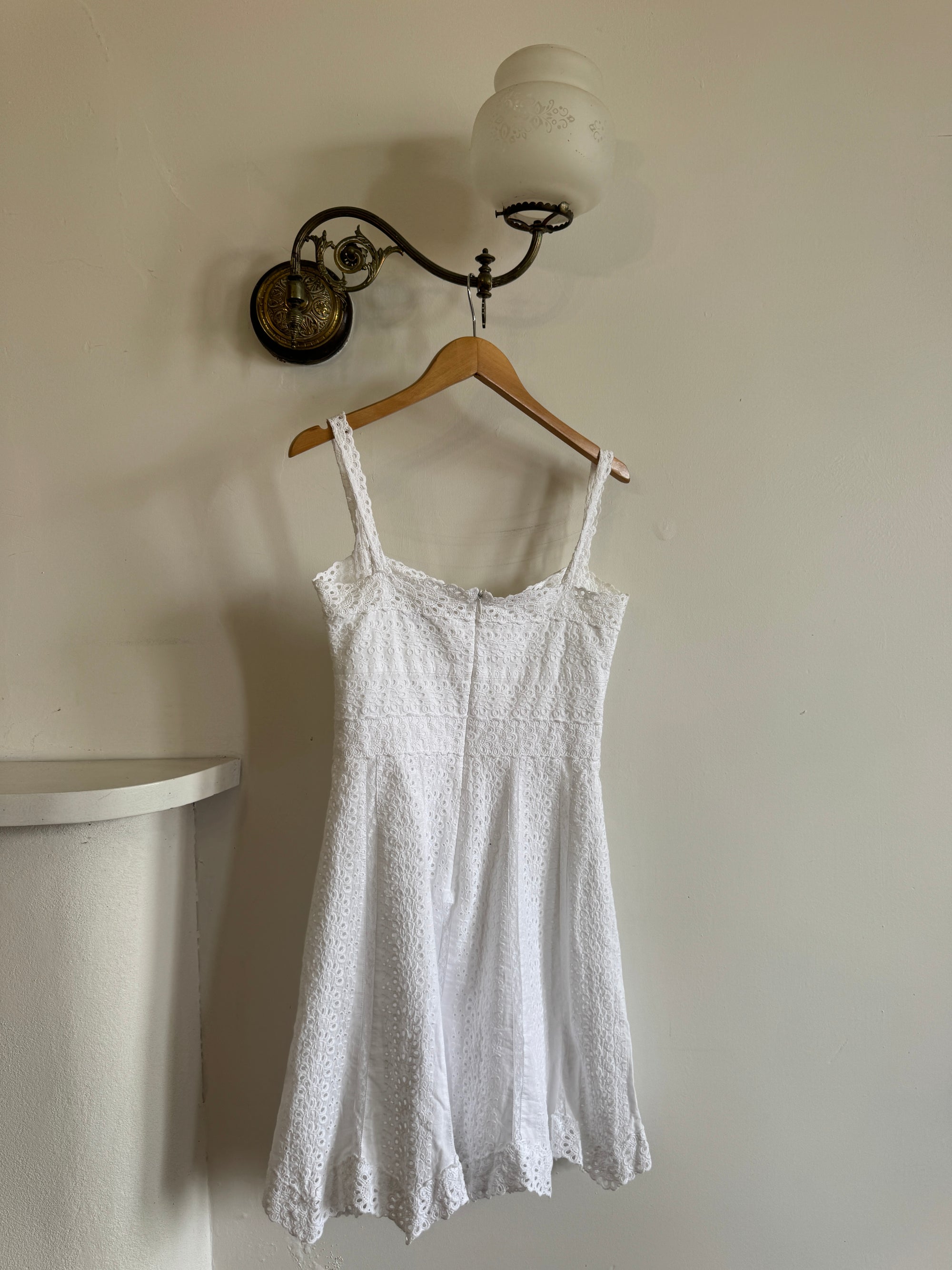 Vintage Y2K Collette Dinnigan Broderie Anglaise Mini Dress