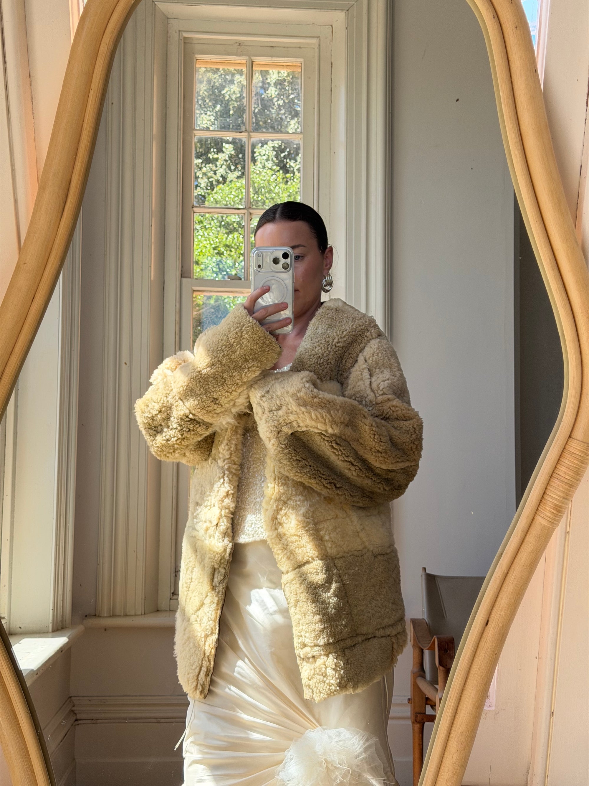 Vintage Rare Shearling Patchwork Jacket