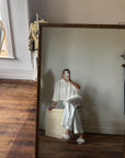 Vintage Y2K Sheer Chiffon Sheer Tiered Blouse