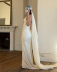 Vintage Y2K Pure Silk Bias Wedding Dress