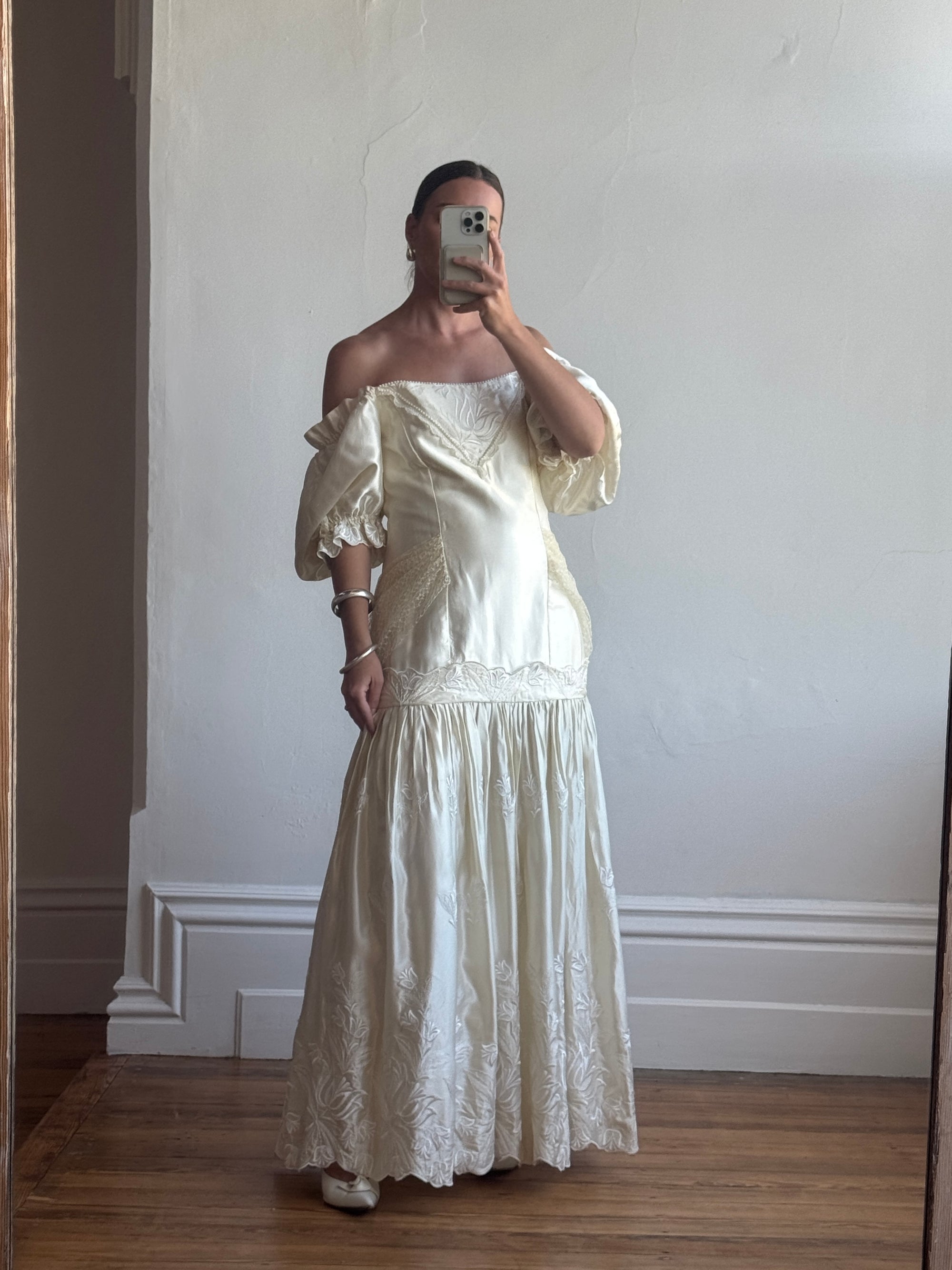 80s drop waist dress 80s