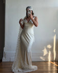 Vintage Y2K Pure Silk Bias Wedding Dress