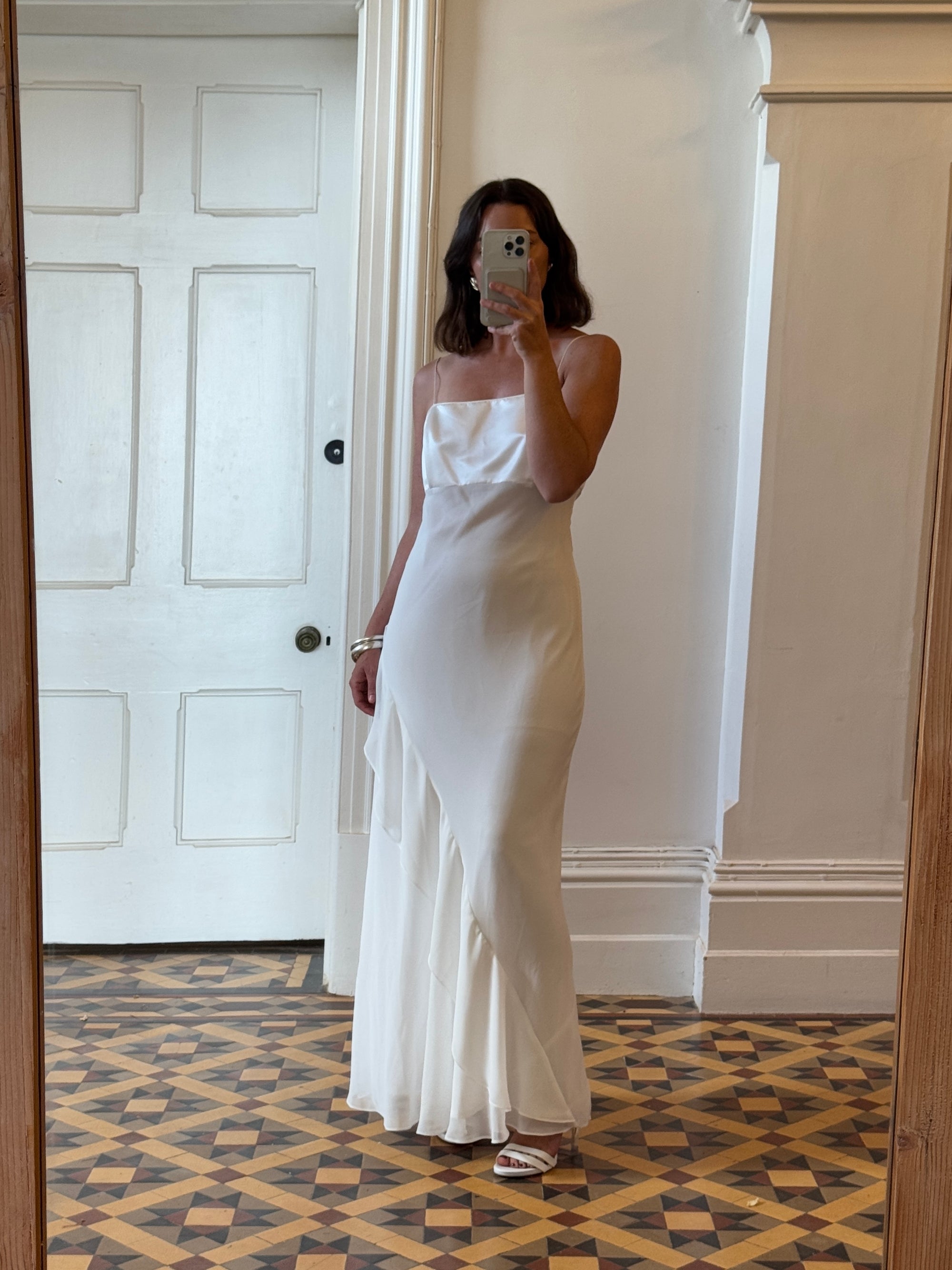 Vintage 90s Satin Slip Dress Ivory Call Me The Breeze Vintage 90s Satin Slip Dress Ivory Call Me The Breeze
