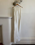 Vintage 90s Satin High Front Slip Wedding Gown