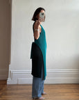 Vintage Issey Miyake IM Pleated Teal Apron Dress