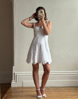 Vintage Y2K Collette Dinnigan Broderie Anglaise Mini Dress