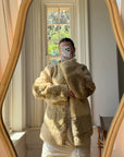 Vintage Rare Shearling Patchwork Jacket