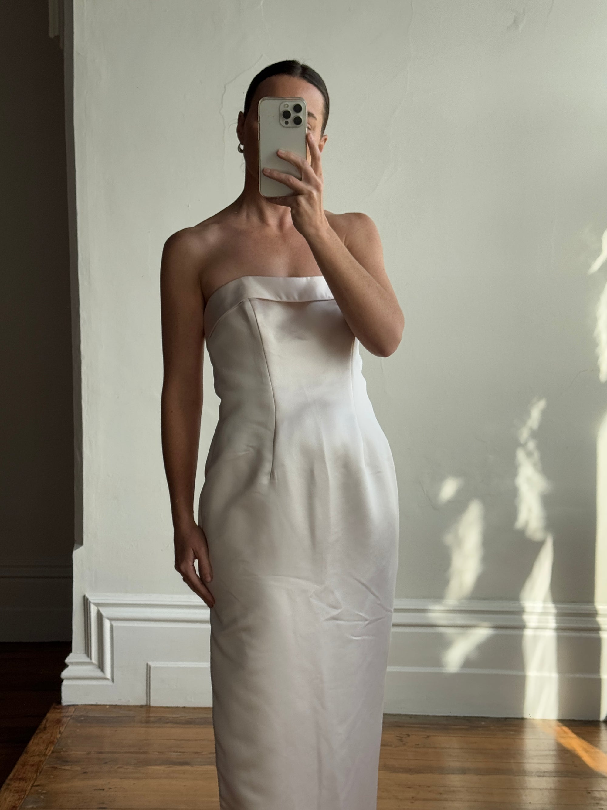 Vintage 90s Satin Classic Bow Bridesmaid Dress Baby Pink Call Me The Breeze Vintage 90s Satin Classic Bow Bridesmaid Dress Baby Pink Call Me The Breeze