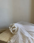 Vintage Juliette Floral Cap Long Veil