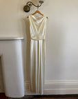 Archival Y2K Satin Cowl Neck Slip gown Ivory