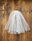 Vintage Blusher Wavy Tulle Hair Piece