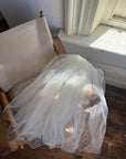 Vintage Blusher Wavy Tulle Hair Piece