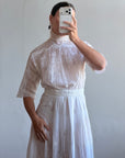 Vintage Edwardian Soiree Garden Broderie Anglaise Dress