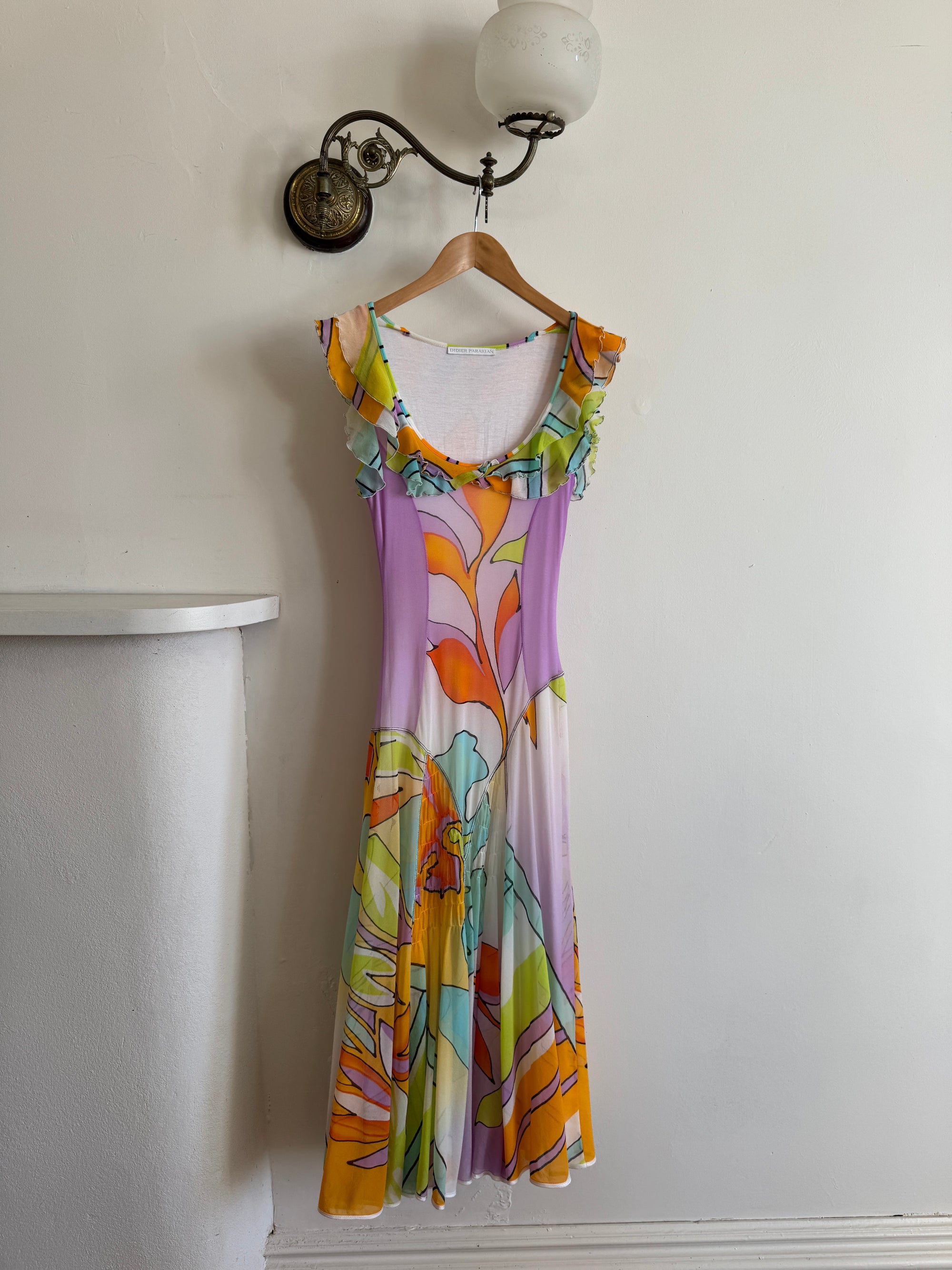 Vintage 90s Italian Slip Sundress Multi
