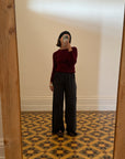 Vintage 90s Burgundy Cashmere Sweater