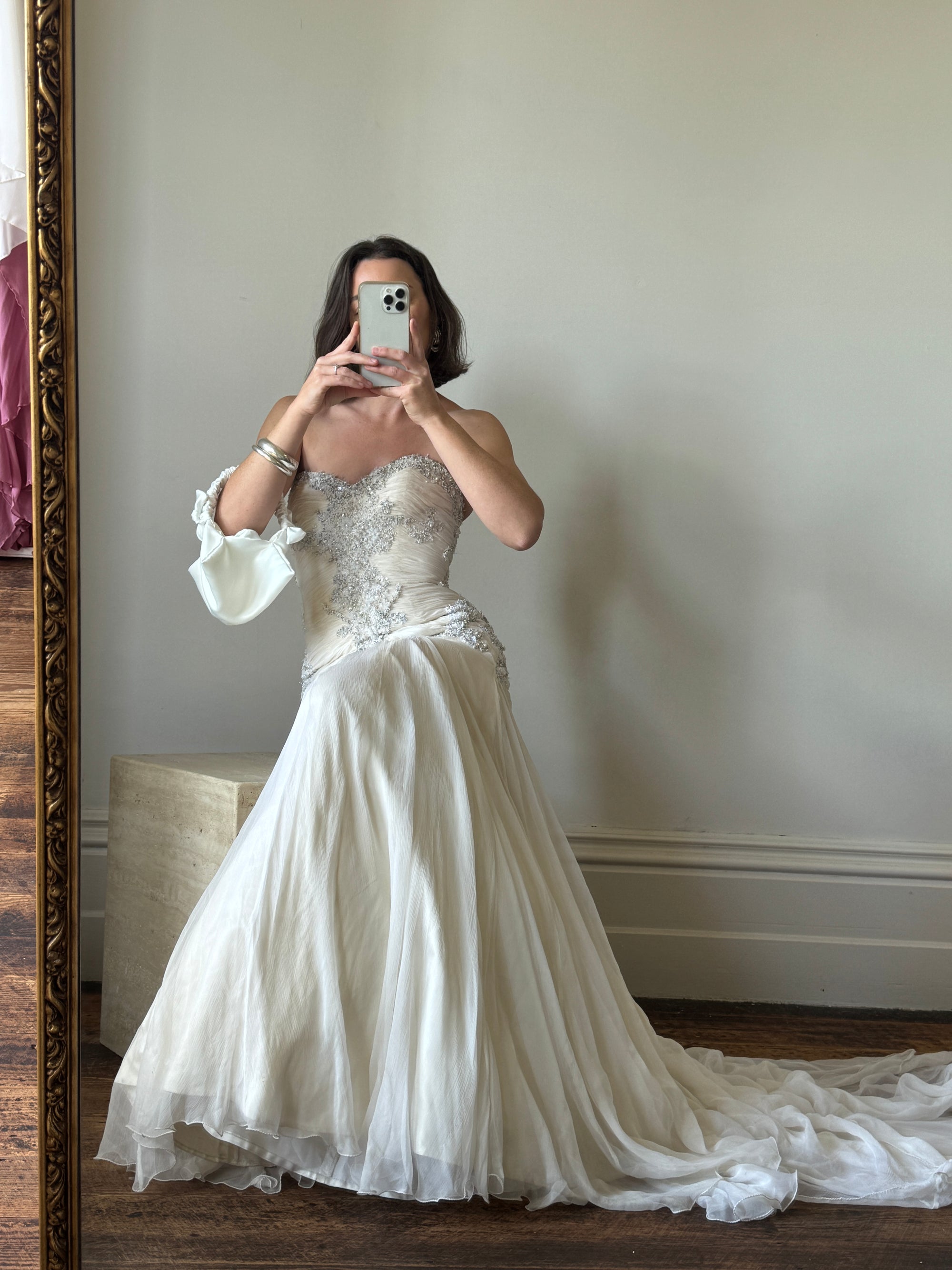 vintage drop waist wedding dress Vintage 90s Pure Silk Couture Drop Waist Wedding Gown – Call Me The Breeze