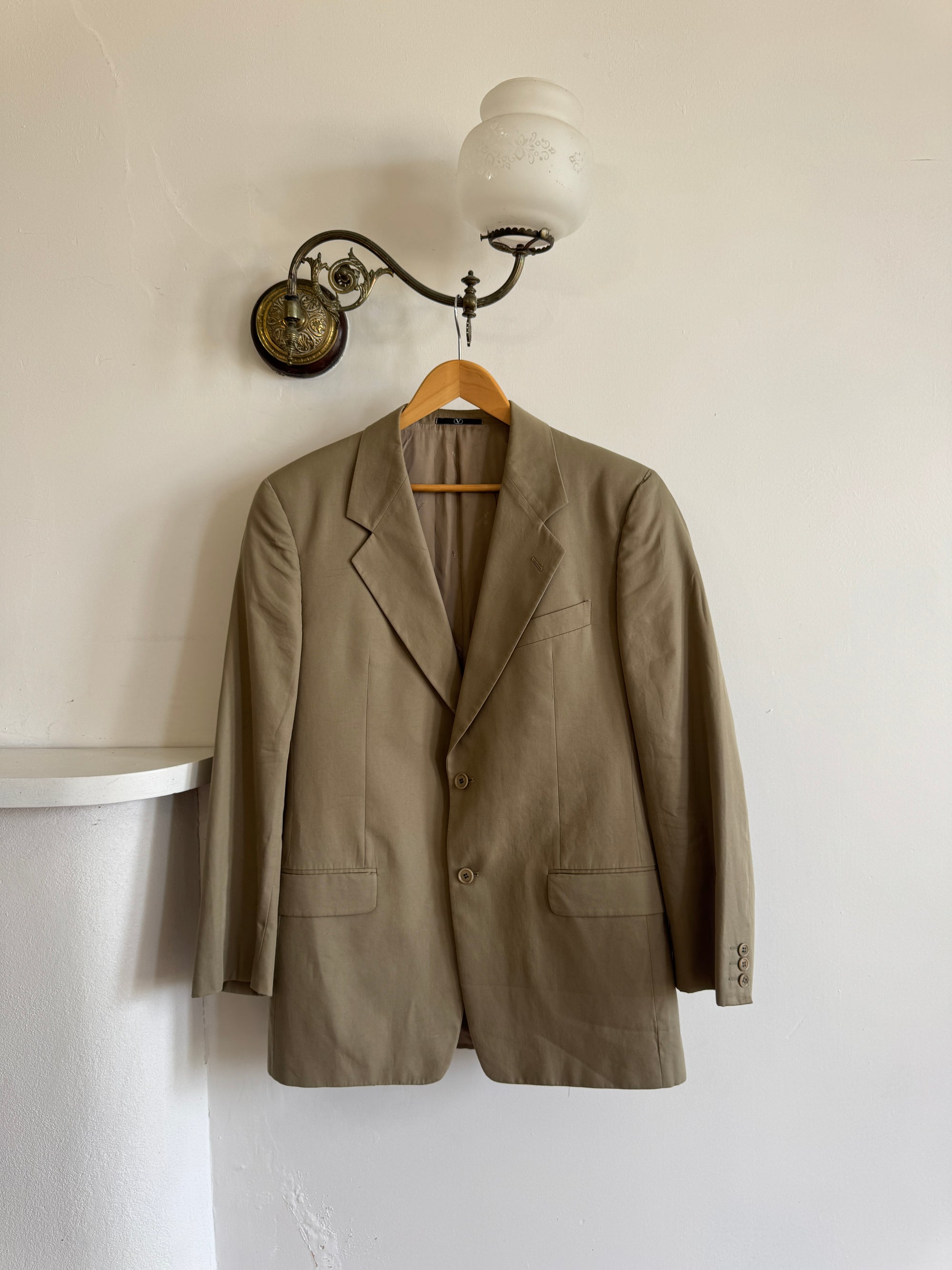 Vintage 90s Valentino Light Olive Blazer