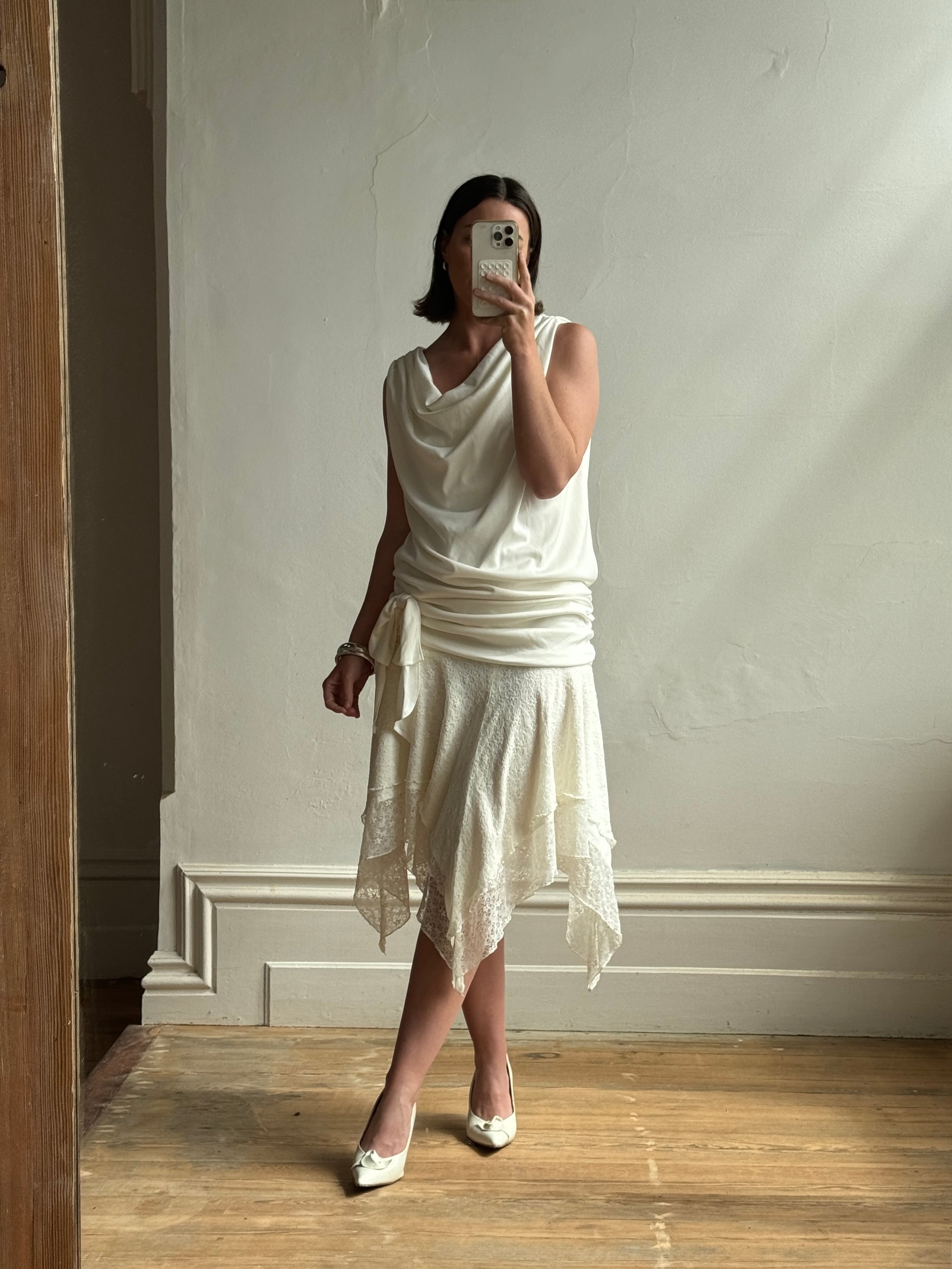 sachin and babi light blue dress Vintage 80s Drop Waist Fairy Wedding Dress – Call Me The Breeze