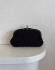 Vintage 60s Boucle Clutch Noir