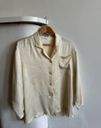 Vintage 100% Silk YSL Button Up Shirt