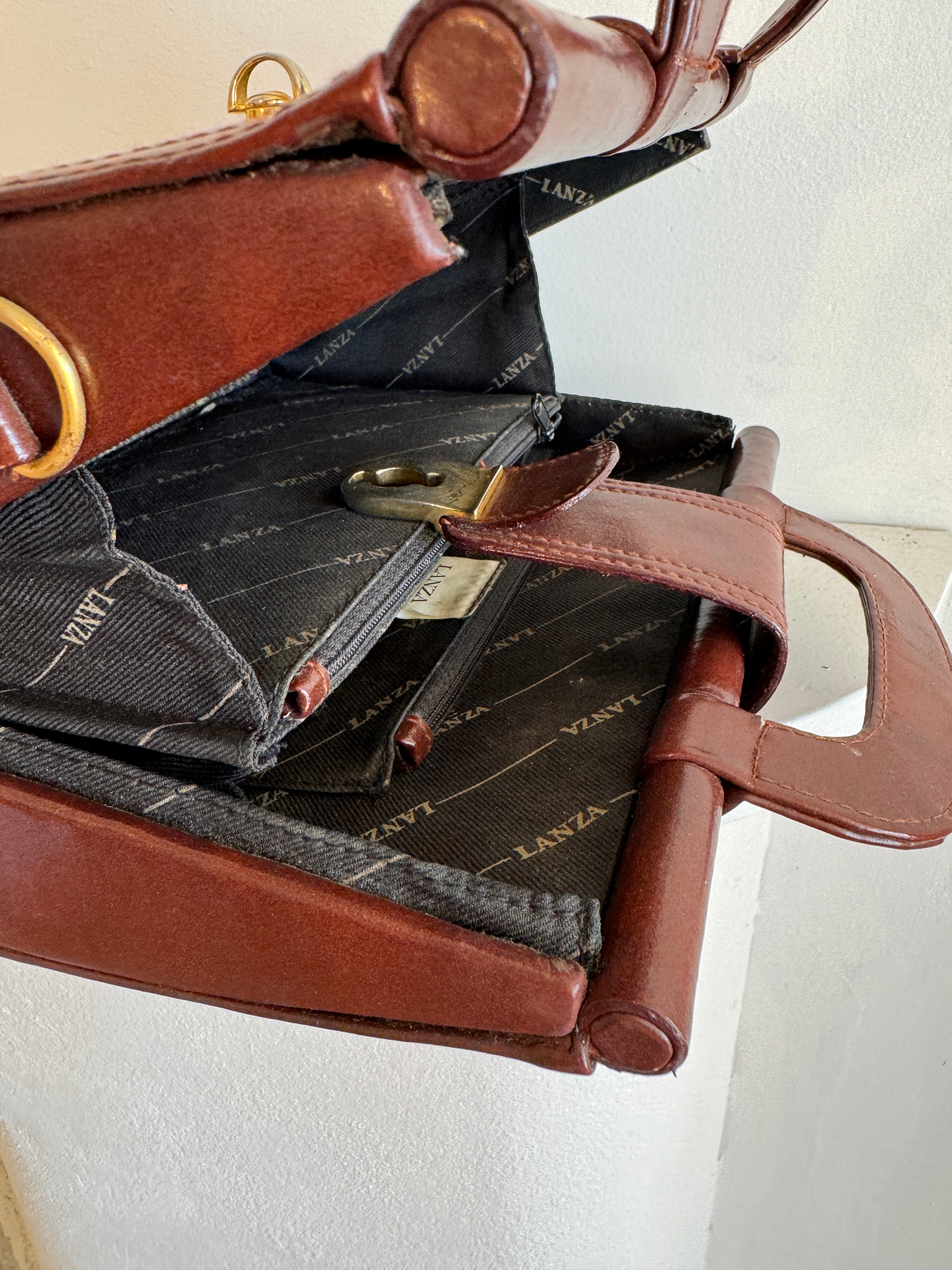 Vintage Leather Petite Briefcase